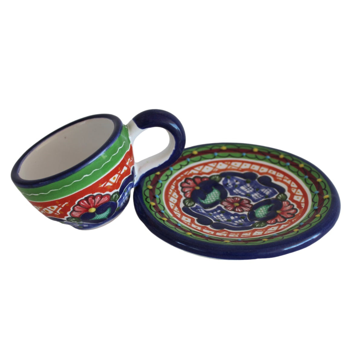 Taza talavera con plato express
