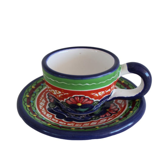 Taza talavera con plato express